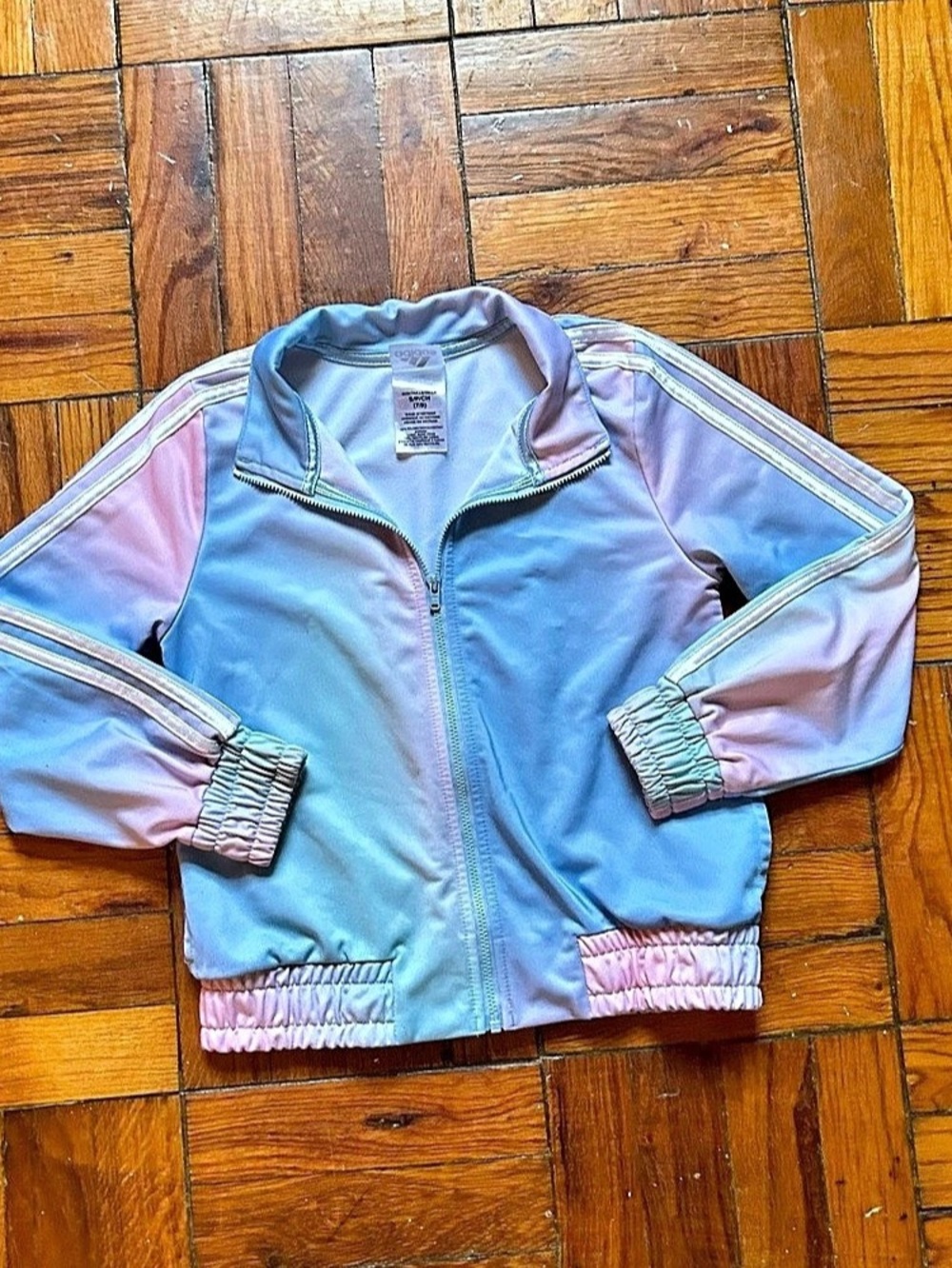 Adidas 3 Stripe Tie Dye Tricot Track Jacket